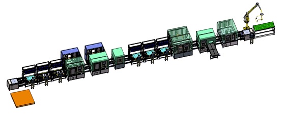 Charging station automatic assembly line